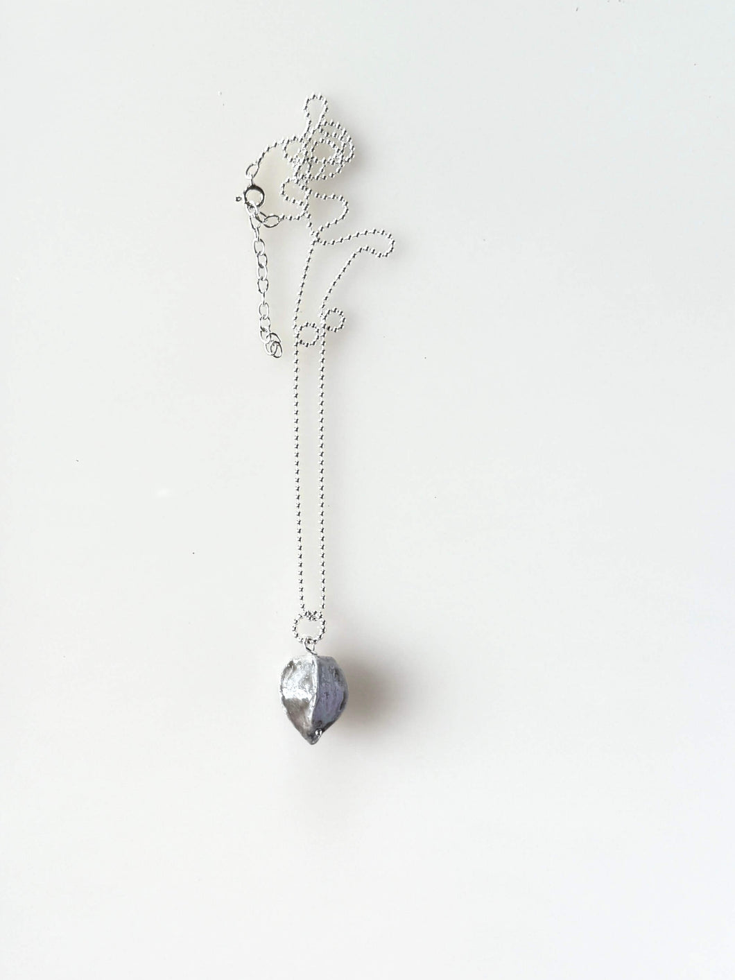 Zilver grijs Lampion Collier